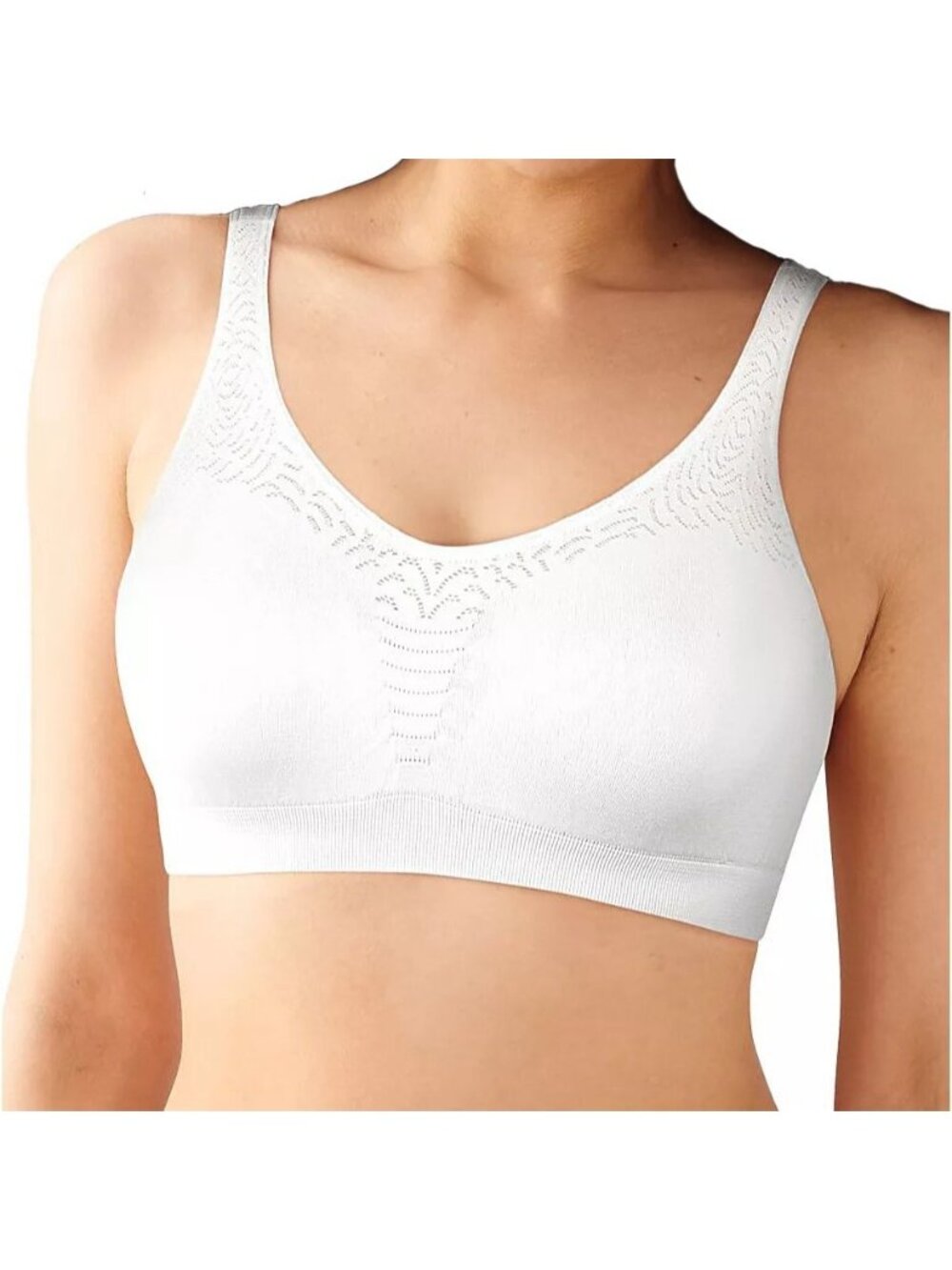 Lot of 3 Barely There Bali Comfort Revolution Microfiber Crop Top 103J White Med